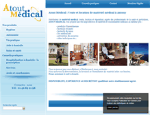 Tablet Screenshot of materiel-medical-paris.com